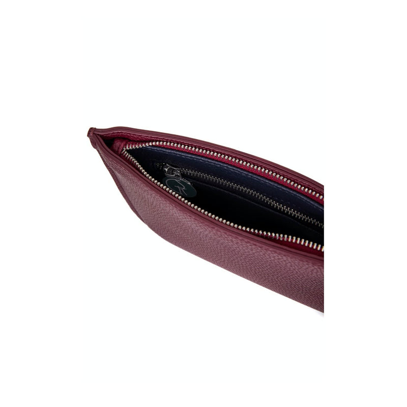 Vegan Leather Multi-Function Clutch In Red